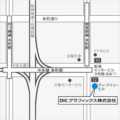大阪支店地図